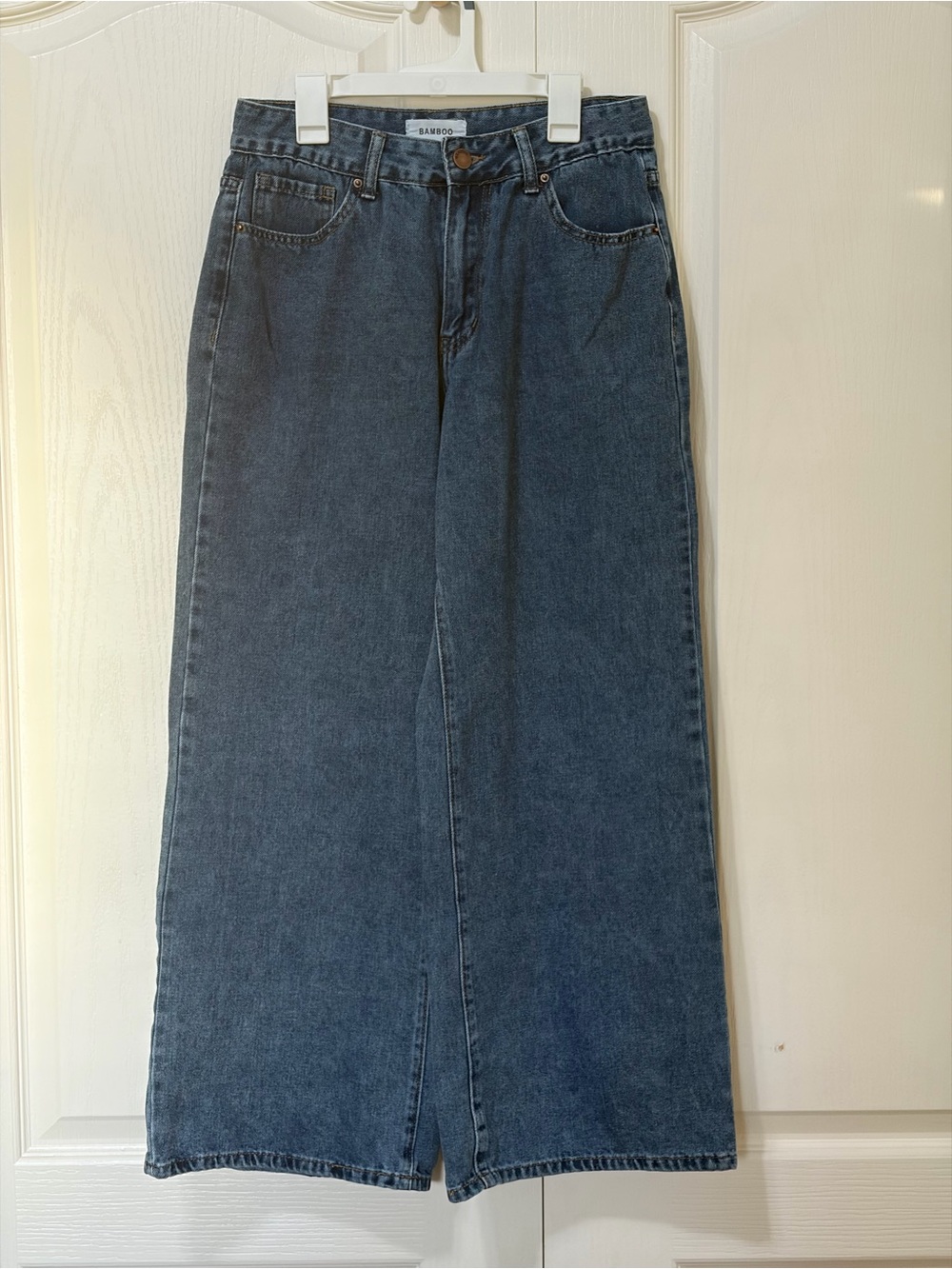 Bamboo Trendy Blue High-Waisted Jeans Wide Leg 9/29